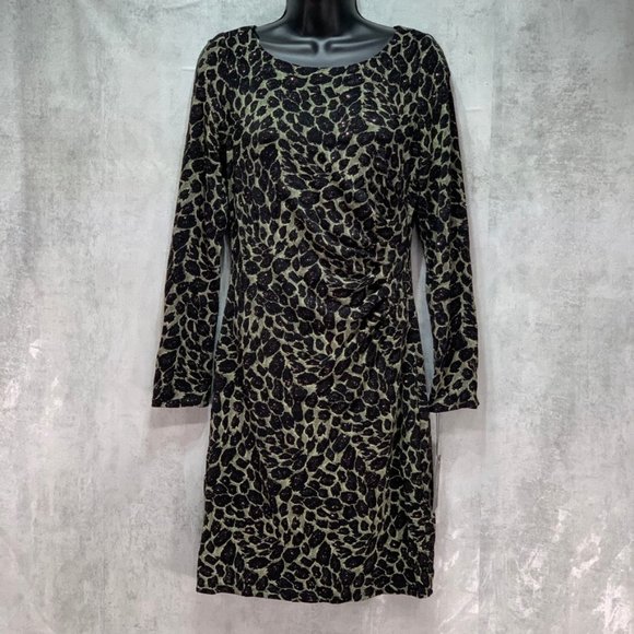 Vince Camuto Dresses & Skirts - Vince Camuto Long Sleeve Glitter Animal Print Shea